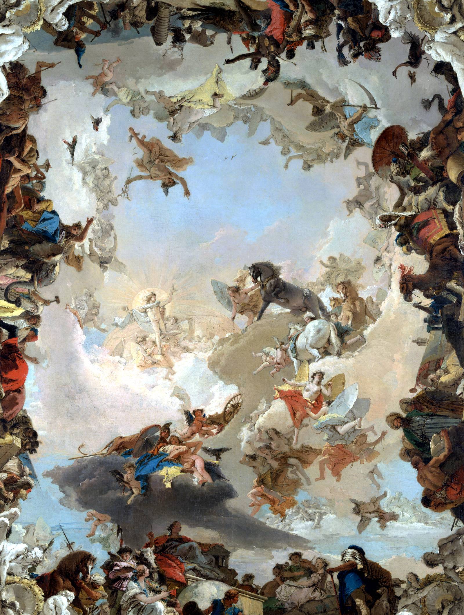 Allegory of the Planets and Continents, painted by Giovanni Battista Tiepolo in 1752