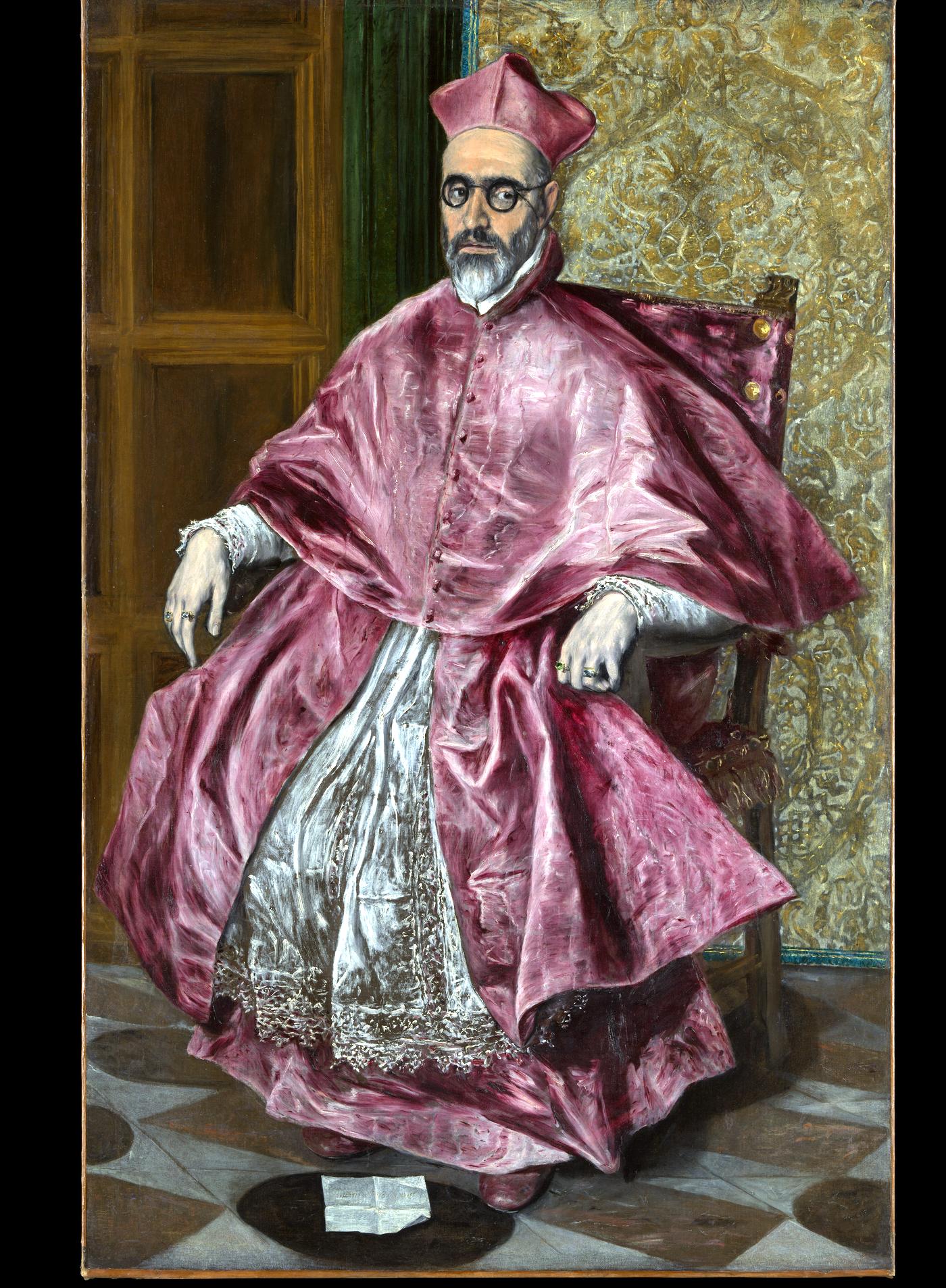 Cardinal Fernando Niño de Guevara (1541 to 1609), painted by El Greco (Domenikos Theotokopoulos) around 1600