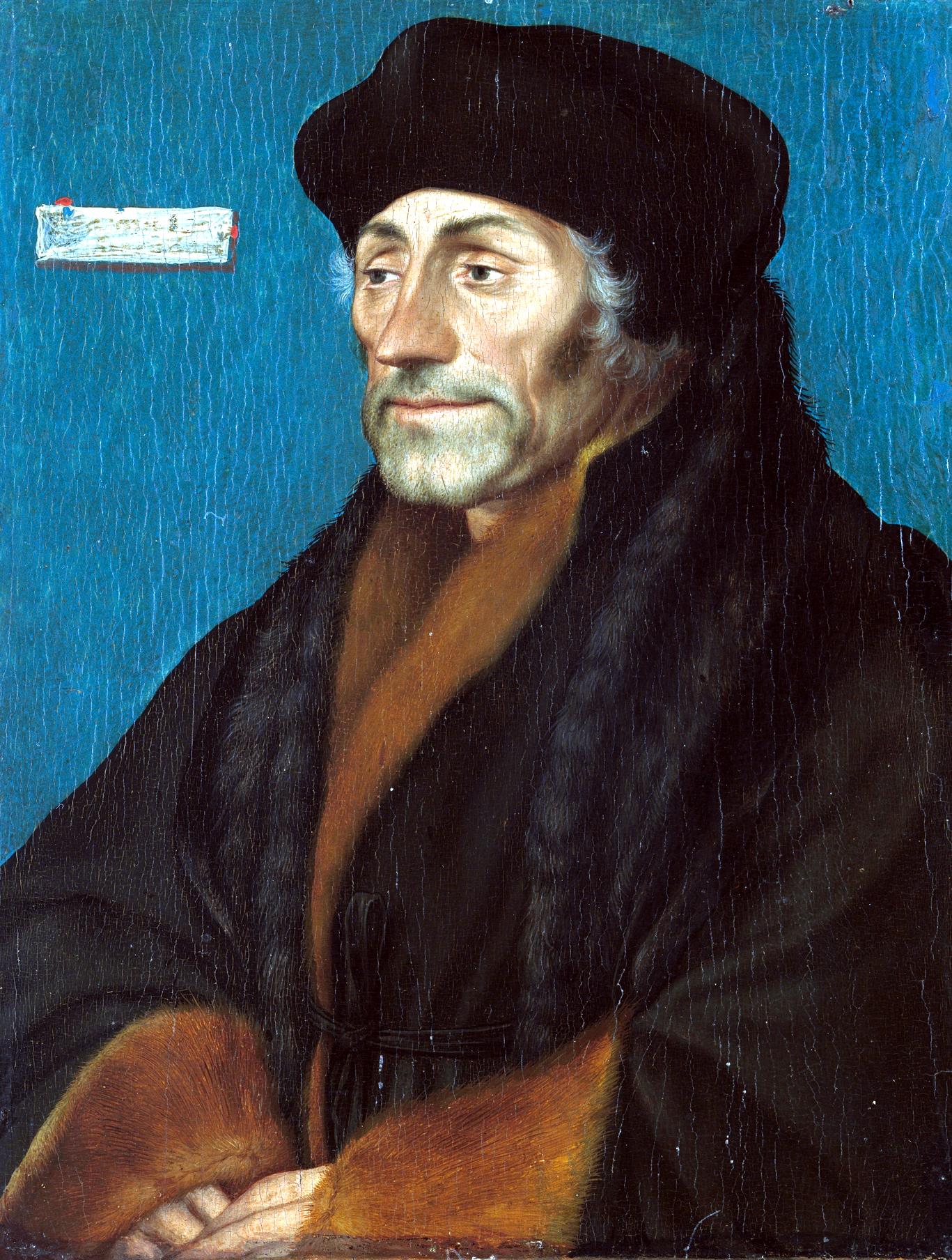 Erasmus of Rotterdam, painted by Hans Holbein the Younger around 1532