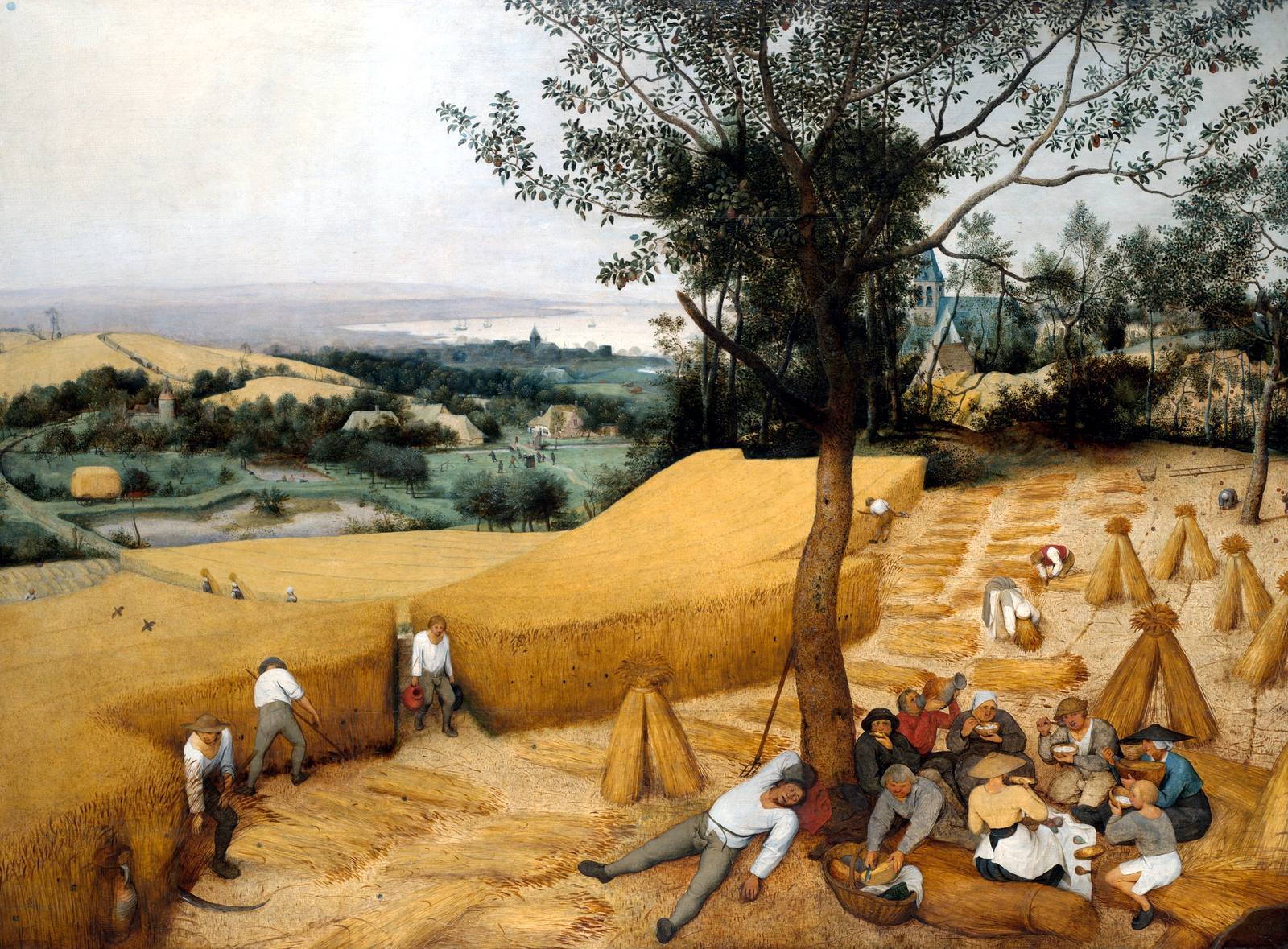 The Harvesters, painted by Pieter Bruegel the Elder in 1565