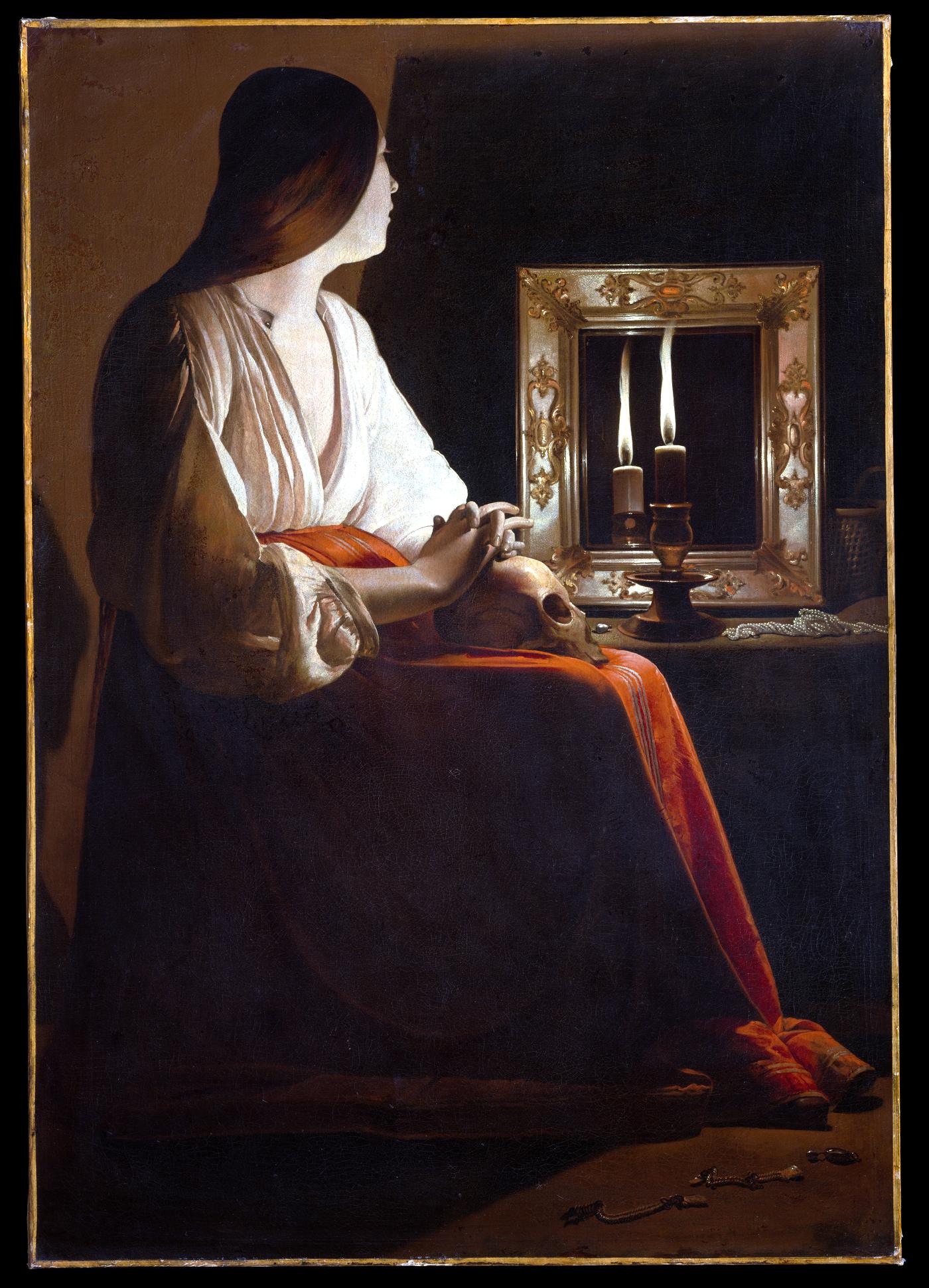 The Penitent Magdalen, painted by Georges de La Tour around 1640