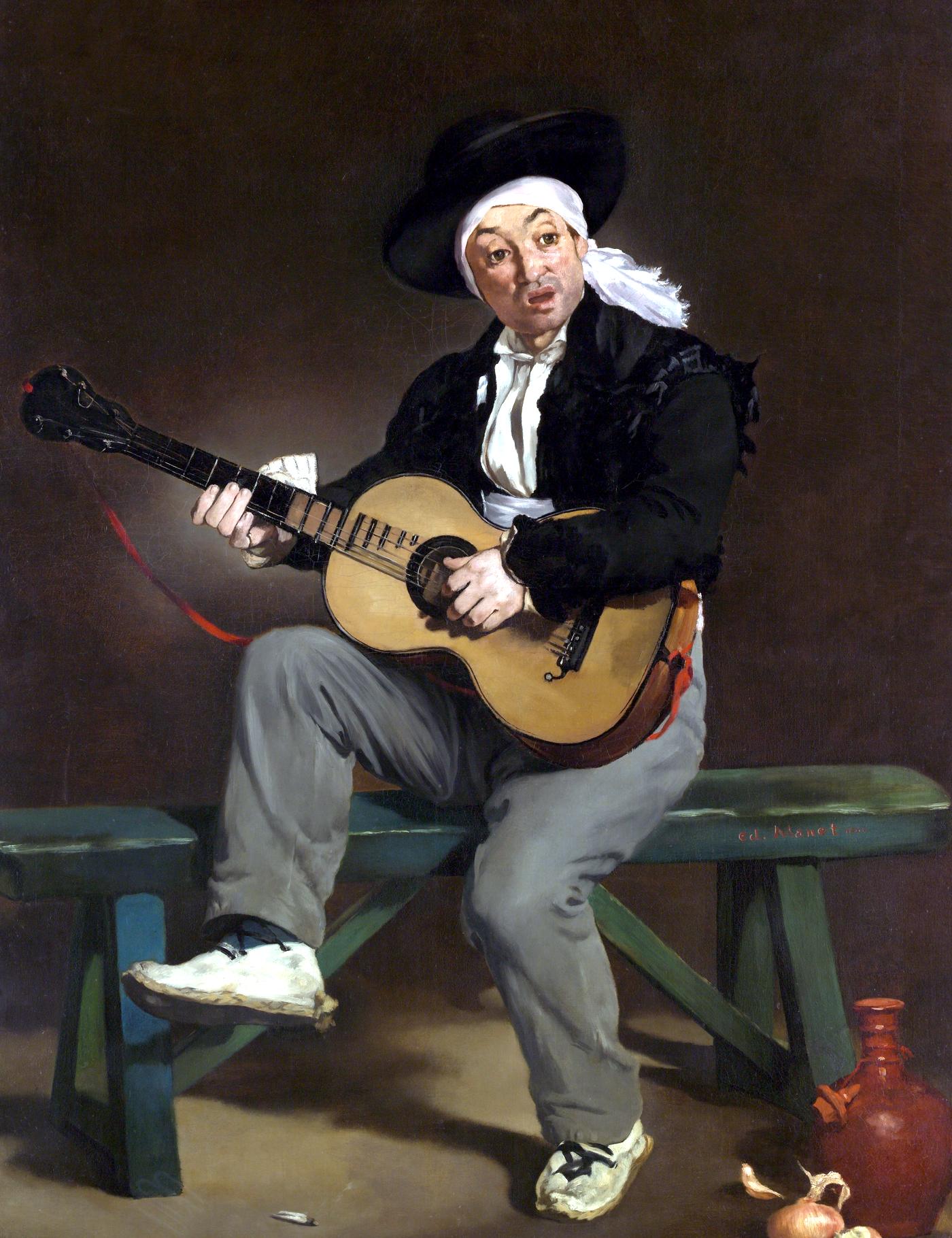 The Spanish Singer, painted by Edouard Manet in 1860