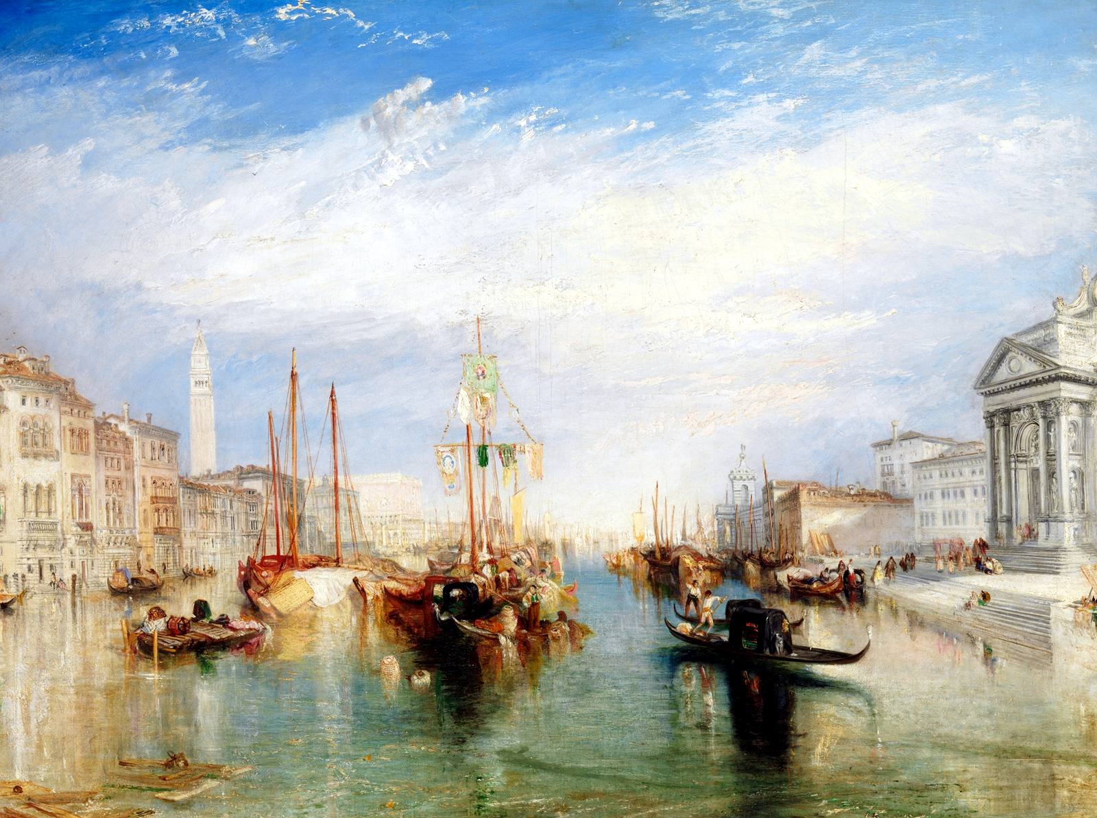 Venice, from the Porch of Madonna della Salute, painted by Joseph Mallord William Turner in around 1835